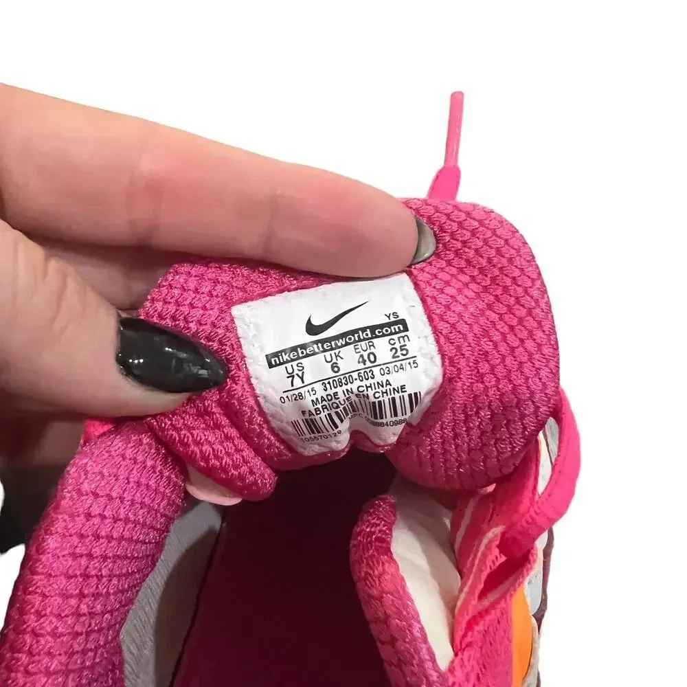 Nike Air Max 95 LE GS Pink Citrus Trainers‎ Youth Size 7 / Women's Size 8.5